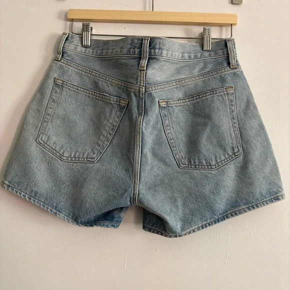 Agolde Light Blue Jean Shorts - Picture 4 of 4